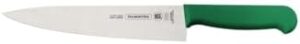 Tramontina Professional 8 Inches Meat Knife with Stainless Steel Blade and Green Polypropylene Handle with Antimicrobial Protection 24609028