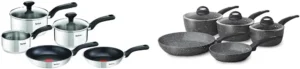 Tefal Comfort Max Nonstick 5-Piece Pan Set set with nonstick coating and lids