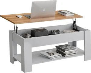 lift-top coffee table, hidden storage coffee table