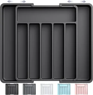 Aujen cutlery organiser, expandable drawer tray