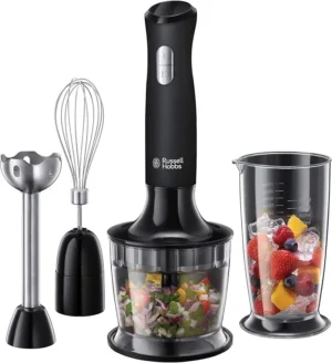 Electric hand blender, 3-in-1 blender, mini chopper