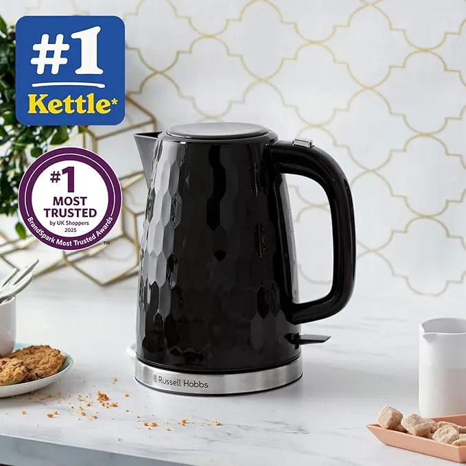 Russell Hobbs Honeycomb Electric Kettle 1.7L Fast Boil 3KW - Image 3