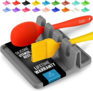 silicone utensil rest, spoon holder