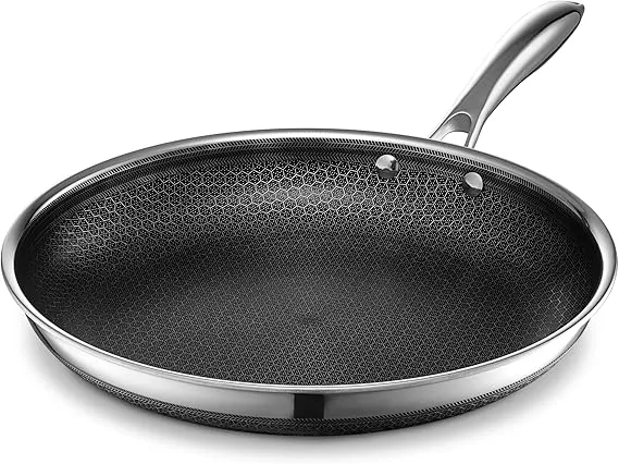 hexclad frying pan, hybrid nonstick pan