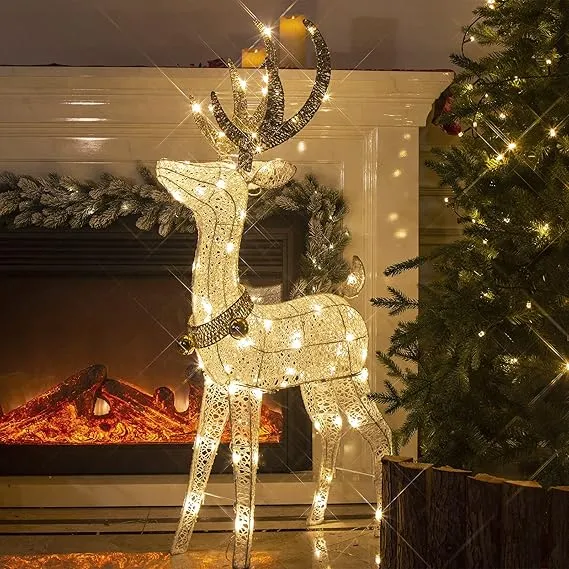 Christmas reindeer decoration, LED reindeer lights