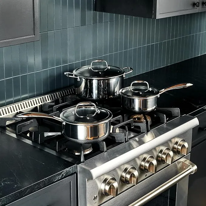 hybrid nonstick pots, induction compatible cookware