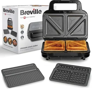 breville snack maker, 3-in-1 toastie maker