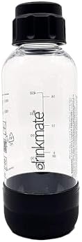 DrinkMate 0.5L bottle for use with DrinkMate Home Soda Maker - Black