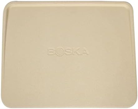 Boska Pizza Stone Plate Deluxe - Best for Oven, BBQ, and Grill - Natural Non-Toxic and Non-Stick Surface - Thermal Shock Resistant Cooking Stone - Heavy Duty Ceramic Cookware
