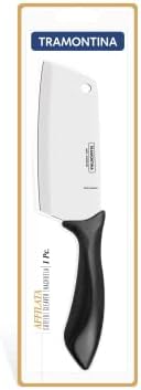 Tramontina Affilata 5 inches Cleaver with Stainless Steel Blade and Black Polypropylene Handle