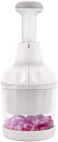 Vegetable Chopper, Food Chopper Manual Hand, Onion Chopper, Salad Chopper, Garlic Chopper, Veggie Chopper Dishwasher Safe, Nut Chopper, Slap Chopper Vegetable Cutter, White