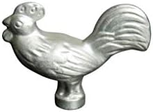 Staub Stainless Steel Chicken-Shaped Replacement Lid Knob, Silver - Fits Casseroles 18-41 cm, Ovensafe up to 260°C, Dishwasher Safe, Unique Decorative Accessory Made in France