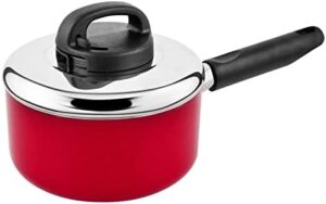 Prestige Classique Non-Stick Sauce Pan 16 cm | 3X Ultra Tough Frying Pan | Red - PR15907