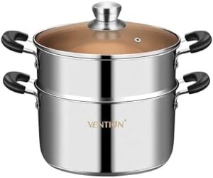 Vention Steamer Pot 18 Cm, Couscous 2 L, Potato Induction, Cooking Small