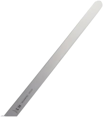 Tramontina Professional 14 Inches Plain Edge Slicer Knife for Cold Cuts with Stainless Steel Blade and White Polypropylene Handle with Antimicrobial Protection