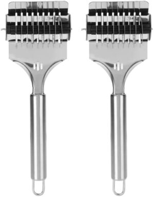 Noodle Cutter, Noodle Lattice Roller with Hook for Kitchen