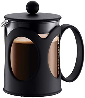Bodum Kenya French Press Coffee Maker 4 Cup, BD-10683-01, Black, 0.5 litre, Glass/Plastic