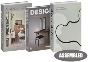 Azonee 3 Pcs Chic Faux Books for Decoration, Entryway Table Decor, Coffee Table Books Decor, Versatile Fake Books Stylish Home Decor, Preppy Aesthetic Collection for Any Occasion