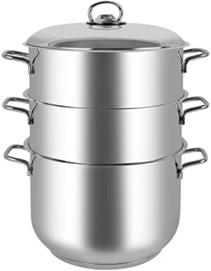 Prestige Stainless Steel Steamer Set, 4 Pieces, Silver