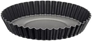 Tramontina Brasil 26cm 1.8L Graphite Aluminum Tart Mold with Interior and Exterior Starflon Max PFOA Free Nonstick Coating