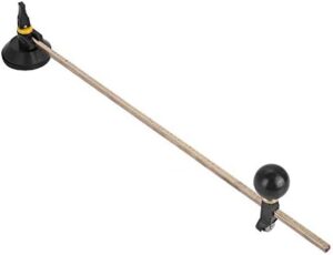 Eujgoov Heavy-duty Glass Cutter, 6 Wheel Circular Cutting Cutter with Suction Cup Circle(80cm)