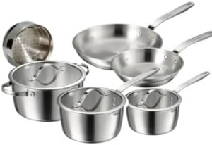 Tramontina 9-Piece Stainless Steel Cookware Set