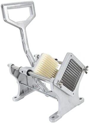 GUPE French Fry Cutter, Stainless Steel Professional Potato Cutter with Labor Saving Handle Heavy Duty Potato Slicer Commercial Manual Potatoes Cutting Machine for Sweet Potato Cucumber
