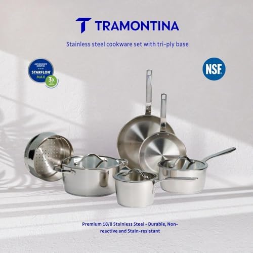 Tramontina 9-Piece Stainless Steel Cookware Set