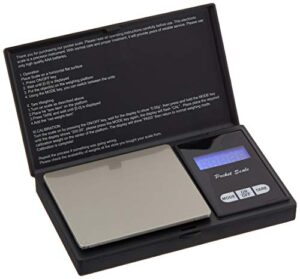 Digital Pocket Scale 500g by 0.01g Grammes for Jewellery Scale, Black