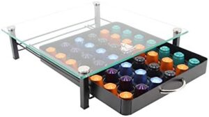 Flagship Nespresso Pod Drawer for Originalline Capsules - Glass Holder (42 Pods)
