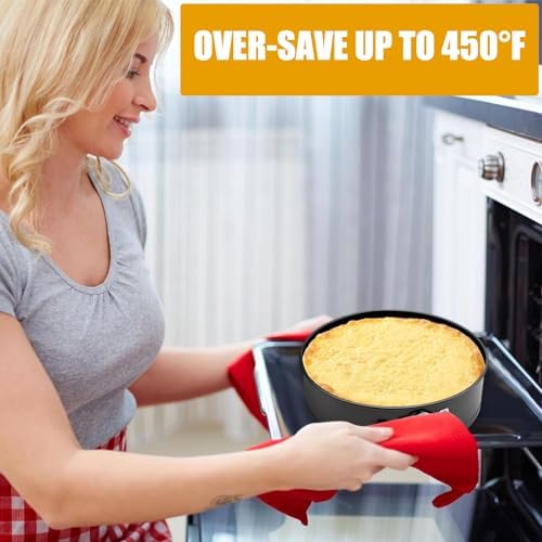 9 Inch Springform Pan Baking Pans Round Leakproof Nonstick Removable Bottom Bakeware for Cake, Cheesecakes, Pizza, and Quiches