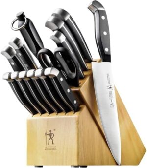 HENCKELS J.A. International Statement Knife Block Set 15-pc Set Silver 13550-005