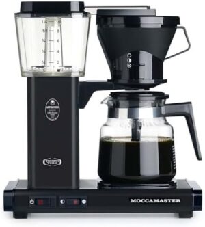 Technivorm Moccamaster (Matte Black) - 59612 Kb Glass Carafe, 1180ml, Matte Black