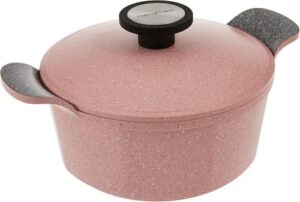 Neoflam Pink Marble 24cm Cookware Pot | Ecolon Non-Stick