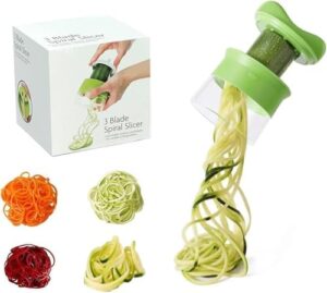 Handheld Spiralizer for Vegetable, Potato Spiral Cutter, Spaghetti Vegetable Spiral Slicer for Carrot, Fruit, Cucumber, Potato, Pumpkin, Zucchini, Noodle, Bpa Free, Without Electricity