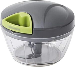 Lock & Lock 3 Blades Quick Chopper, Non-Electrical, 400ml, BPA-Free, Easy Pull Tab Mechanism