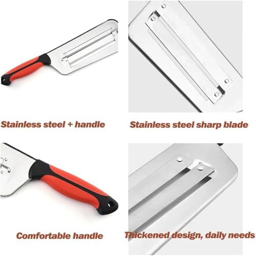 Stainless Steel Shredder Knife, 2025 New Cabbage Shredder for Coleslaw, Double-layer Lettuce Shredders Vegetable Cutter Cabbages Slicer for Potatoes Onions Cucumbers Kitchen Gadgets 1Pcs