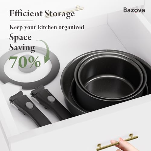 Bazova 17-Piece Ceramic Nonstick Cookware Set