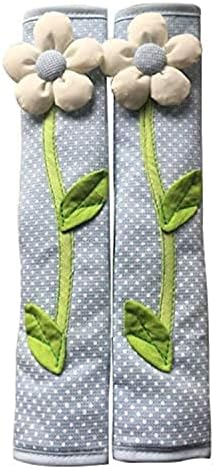 2PCS Flower Small Dot Cotton Refrigerator Door Handle Cover For Winter Home Decoration Kitchen Accessories