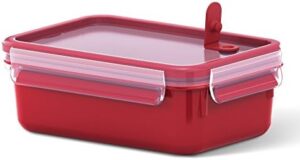 TEFAL MasterSeal Micro Box 1 Litre Food Container, Red, Plastic, K3102212