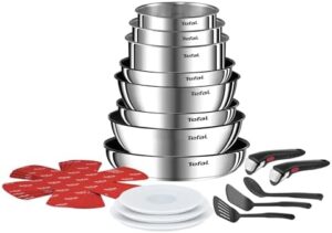 Tefal Ingenio Emotion L897SK04 20-Piece Cookware Set with 2 Removable Handles, Induction, Non-Stick Coating, Stackable, Dishwasher Safe
