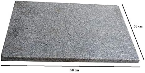 LAMAC CRAFTS - Rectangular Granite Pizza Stone/Baking Stone (50cm X 30cm)