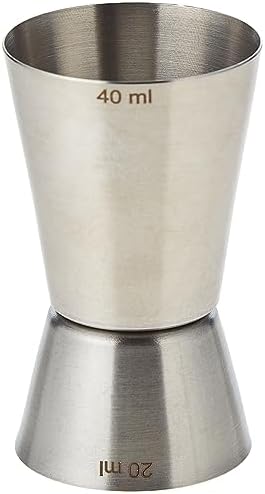 Raj Steel Bar Peg Measure - BPM002, 20-40 ml, Double Sided Cocktail Jigger ,Measuring Tool Cup , Shot Glass , Measure Cup , Bar Accessories