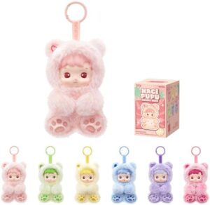 POP MART HACIPUPU Gummy Bear Series-Vinyl Plush Pendant Blind Box, Random Design Action Figures Collectible Toys Decorations, Holiday Birthday Gifts for Girls and Boys, Single Box