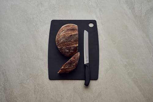 Victorinox Swiss Classic Wavy Edge Blade Bread Knife, Black, 6.8633.21B