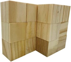 Basswood Whittlers Carving Blocks,Unfinished Wood Blocks for DIY Carving - 5x5x5cm-12Pcs