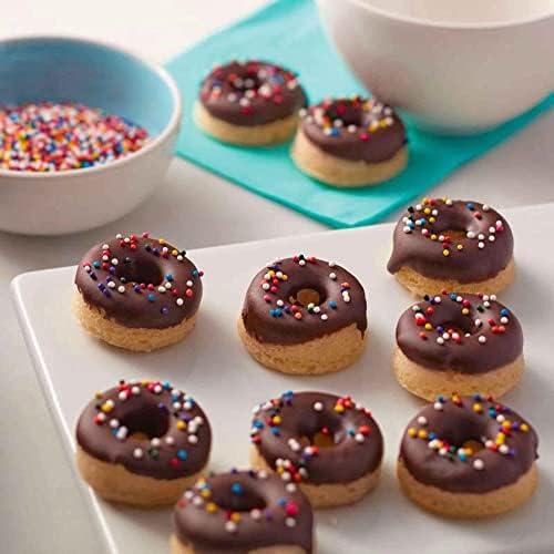 Wilton 2105-0614 12 Individual Mini Doughnut Pan, Black, Wt-2105-0614