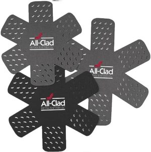 All-Clad Textiles All-Clad Textiles, 3-Piece Set Cookware Protectors, Black/Grey, 3 Count