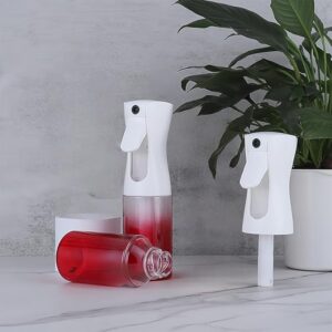 Water Spray Bottle for Hair, Continuous Spray Mist Bottle for Hairstyling Cleaning, Plants Essential Oil Hydration Makeup More, 6.8oz /200ml, Home Essentials, Gradient Red, 6.8 Ounces, Modern