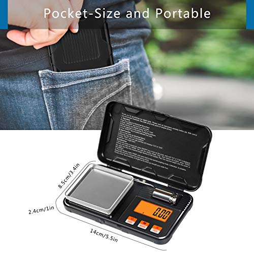 Digital Scale 200g x 0.01g High Precision Food Weight Scale with LCD Display, 6 Weighing Modes Smart Scale, Multifunction Weight Watchers